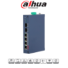 Switch PoE de 6 Puertos Semi Industrial, 4 Ptos Downlink PoE, 2 Ptos Uplink SFP Gigabit, Hasta 120W Totales, 802.3AF & AT, 1 Pto